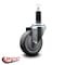 Service Caster 4'' Thermoplastic Rubber Wheel Swivel 1-1/8'' Expanding Stem Caster SCC-EX20S414-TPRB-118 - alternate 2